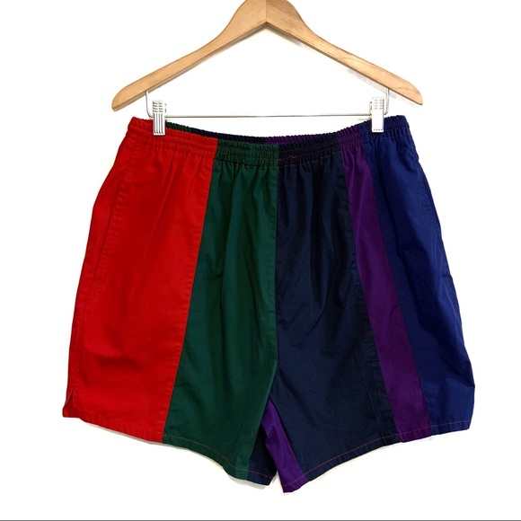 Vintage Other - VINTAGE Men’s Striped Swim Trunks Size Large